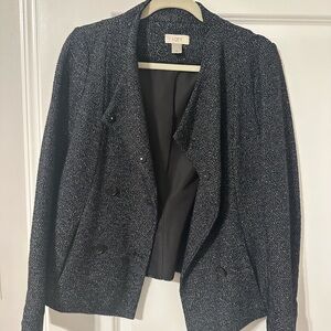 LOFT Women's Charcoal Tweed Blazer
